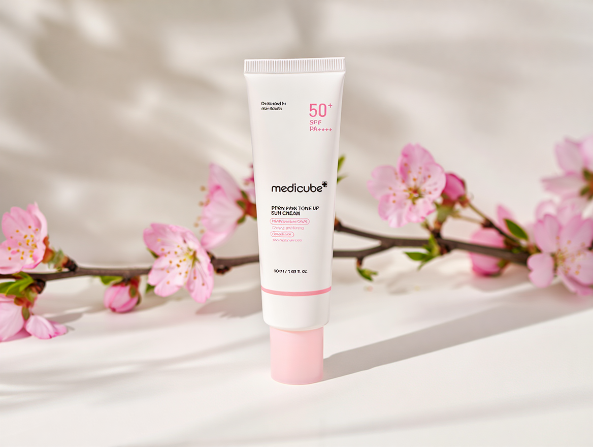 Medicube PDRN Pink Tone Up Sun Cream SkinGlow