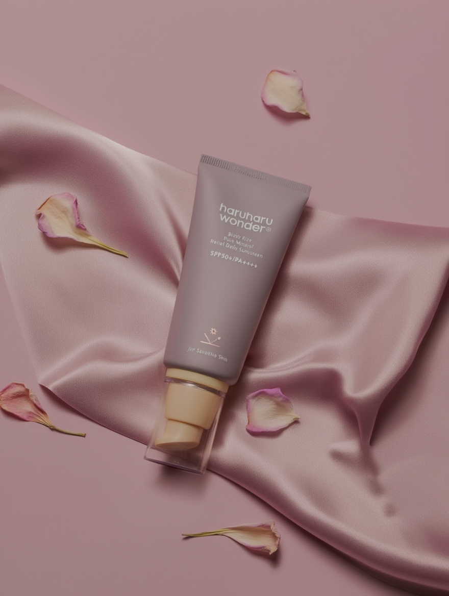 Haruharu Wonder – Crème solaire minérale pure au riz noir SPF50+ PA++++