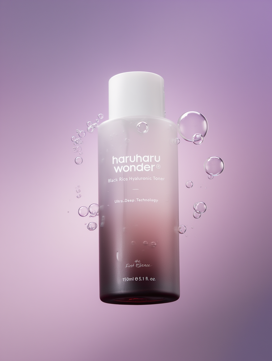 HaruHaru Wonder - Lotion tonique à l'acide hyaluronique et au riz noir