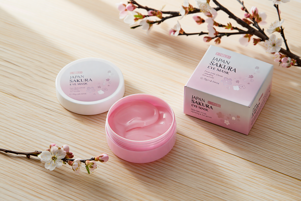 Laikou Japan Sakura - Masques Hydrogel Yeux Cerisier SkinGlow