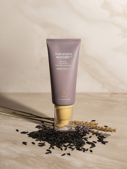 Haruharu Wonder – Crème solaire minérale pure au riz noir SPF50+ PA++++