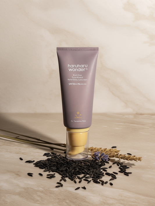 Haruharu Wonder – Crème solaire minérale pure au riz noir SPF50+ PA++++