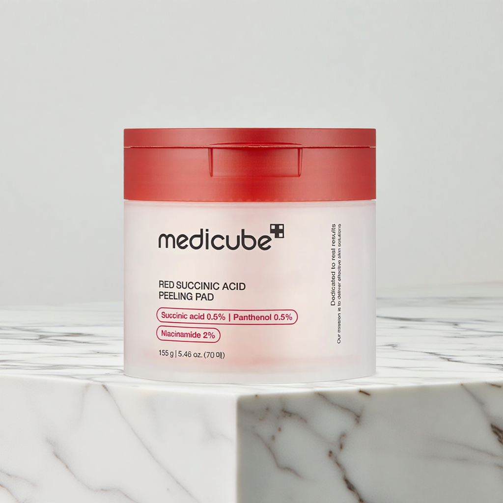 Medicube  Disques exfoliants à l'acide succinique rouge SkinGlow