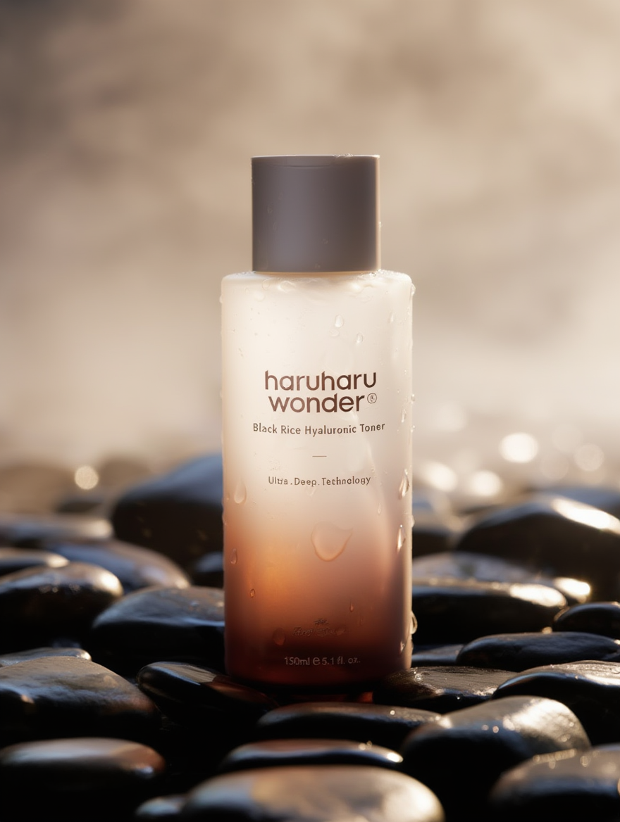 HaruHaru Wonder - Lotion tonique à l'acide hyaluronique et au riz noir
