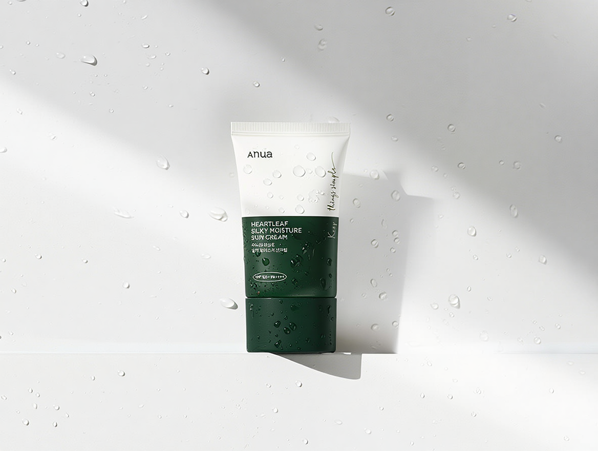 Anua Heartleaf Silky Moisture Sun Cream SPF50+ PA++++ SkinGlow