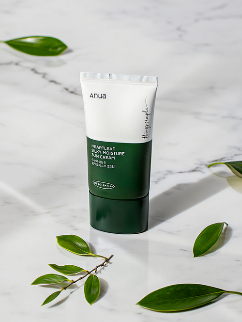 Anua Heartleaf Silky Moisture Sun Cream SPF50+ PA++++ SkinGlow