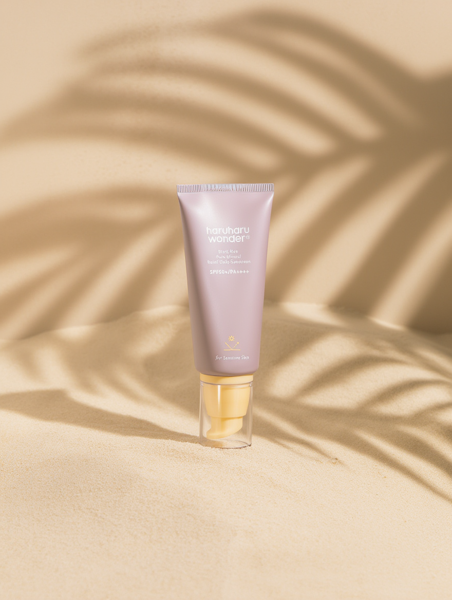 Haruharu Wonder – Crème solaire minérale pure au riz noir SPF50+ PA++++