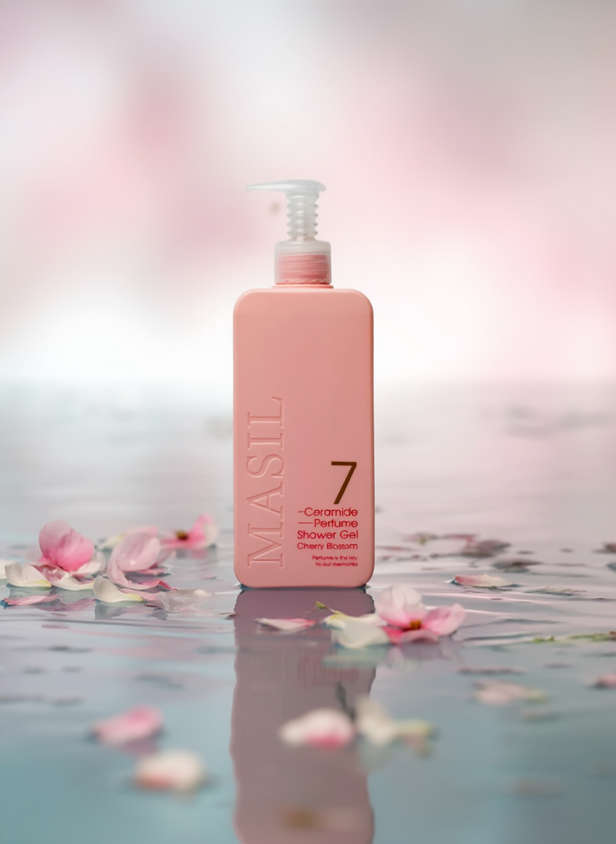 Masil – 7 Céramides  Gel douche parfumé, Fleur de cerisier