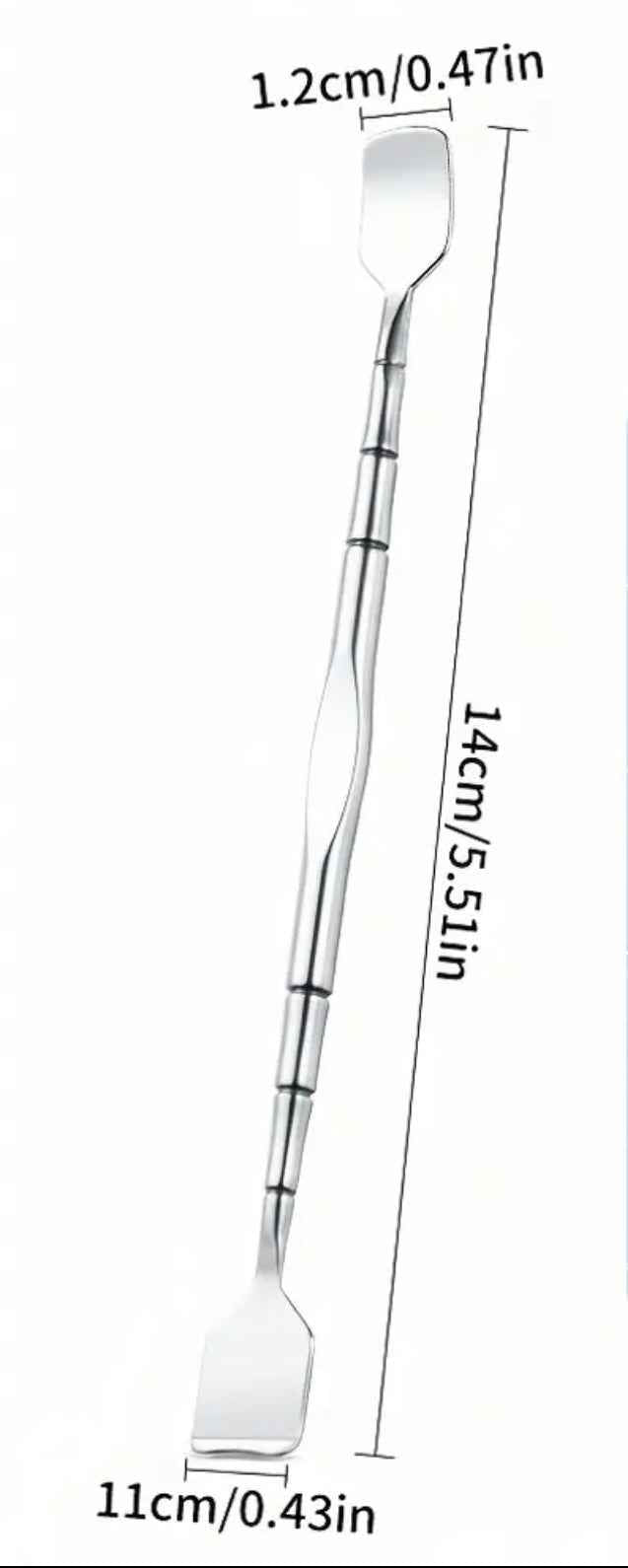 Spatule points noirs acier inoxydable