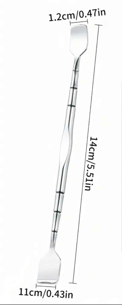 Spatule points noirs acier inoxydable