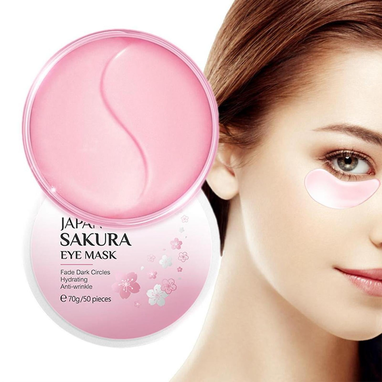 Laikou Japan Sakura – Masques Yeux Hydrogel à la Fleur de Cerisier