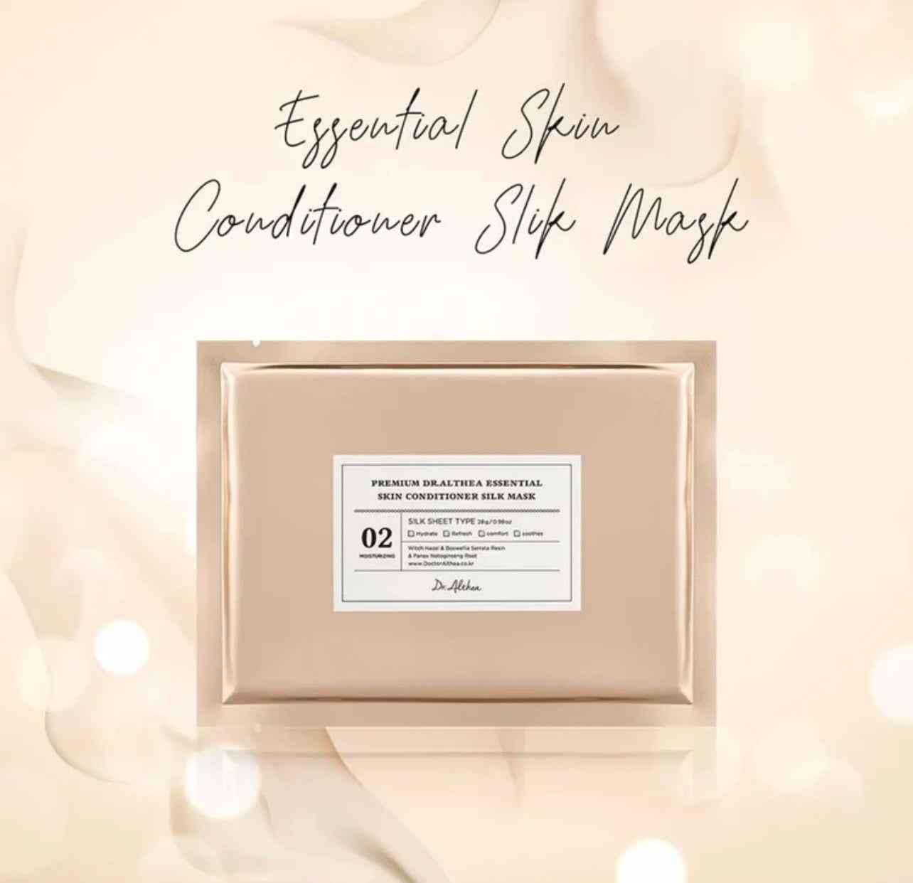 Masque Apaisant Dr. Althea Essential Skin Conditioner Silk Mask 02 (28g, Made in Korea)