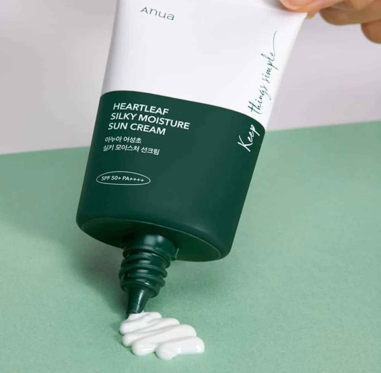 Crème Solaire Hydratante Anua Heartleaf Silky Moisture Sun Cream SPF50+ PA++++ (50ml, Made in Korea)