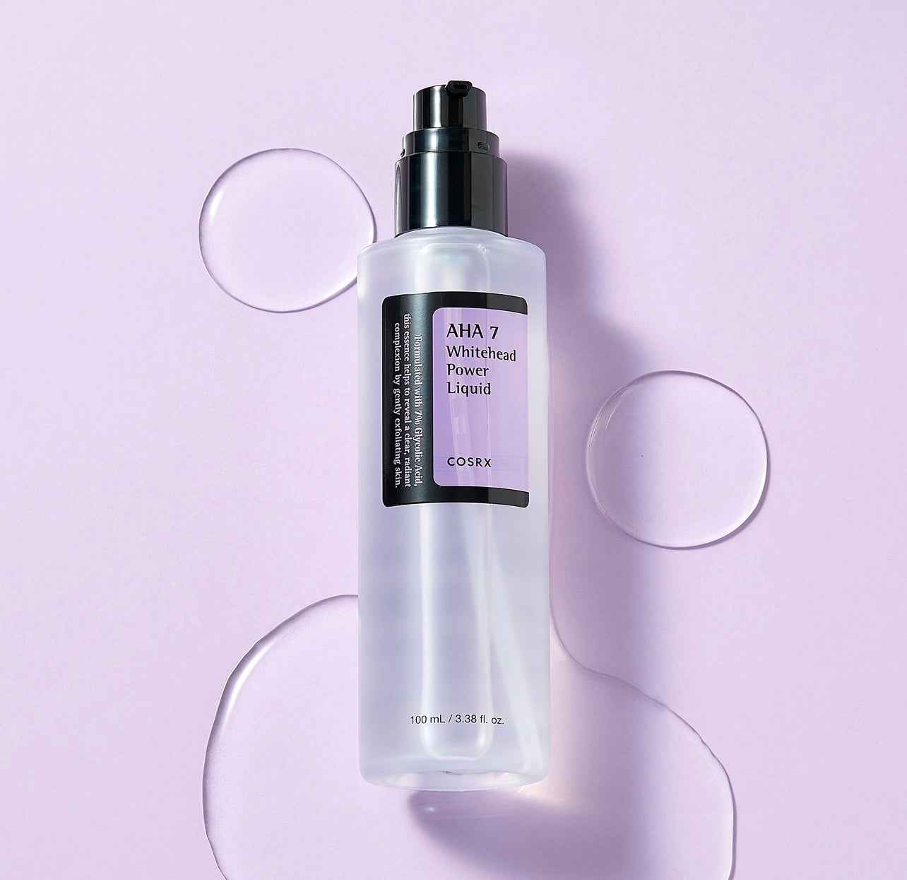 COSRX AHA 7 Whitehead Power Liquid – Exfoliant Éclat & Anti-Imperfections (100 ml, Corée du Sud)