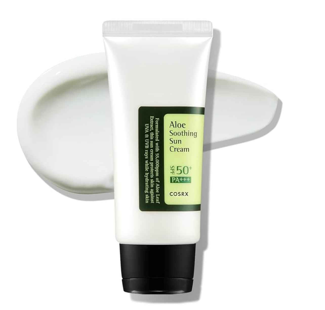 COSRX Aloe Soothing Sun Cream SPF50+ PA+++ – Protection Solaire Hydratante (50 ml, Corée du Sud)