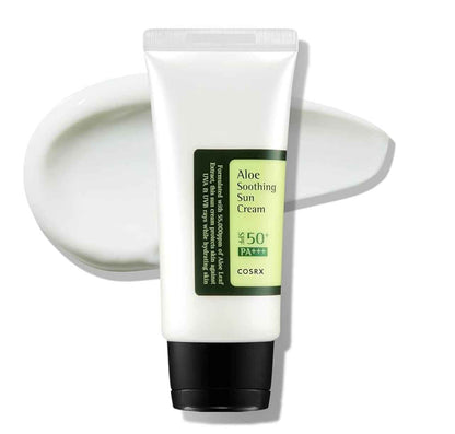 COSRX Aloe Soothing Sun Cream SPF50+ PA+++ – Protection Solaire Hydratante (50 ml, Corée du Sud)