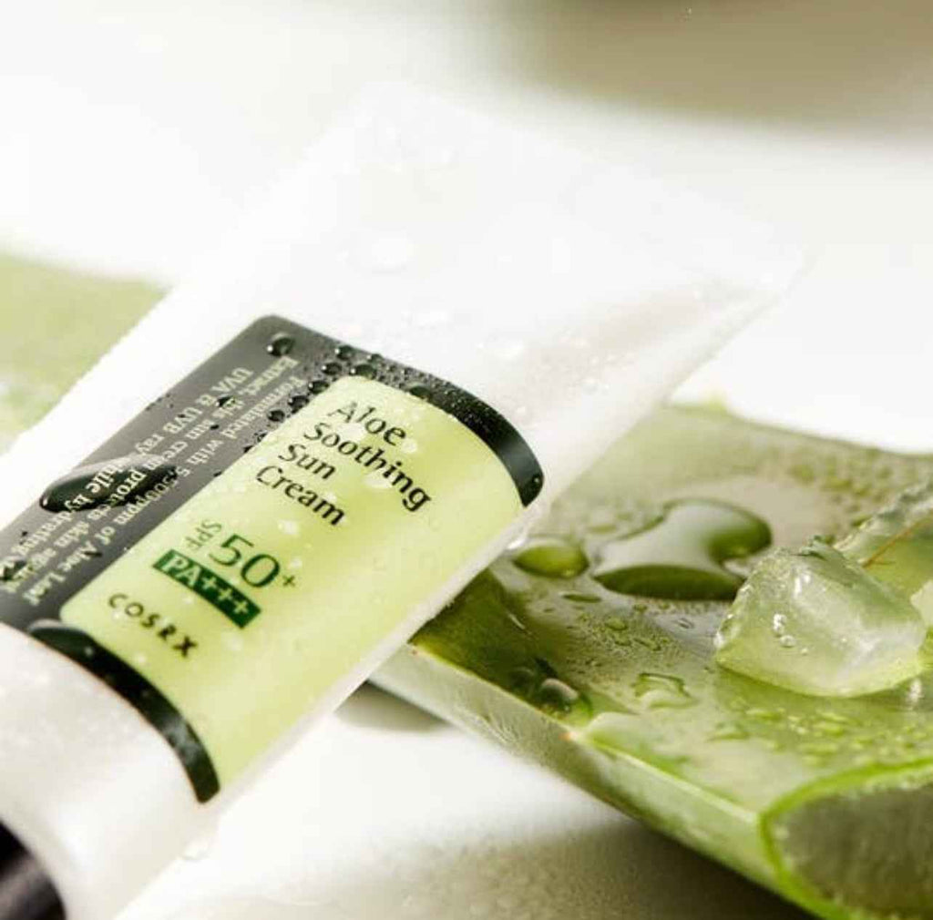 COSRX Aloe Soothing Sun Cream SPF50+ PA+++ – Protection Solaire Hydratante (50 ml, Corée du Sud)