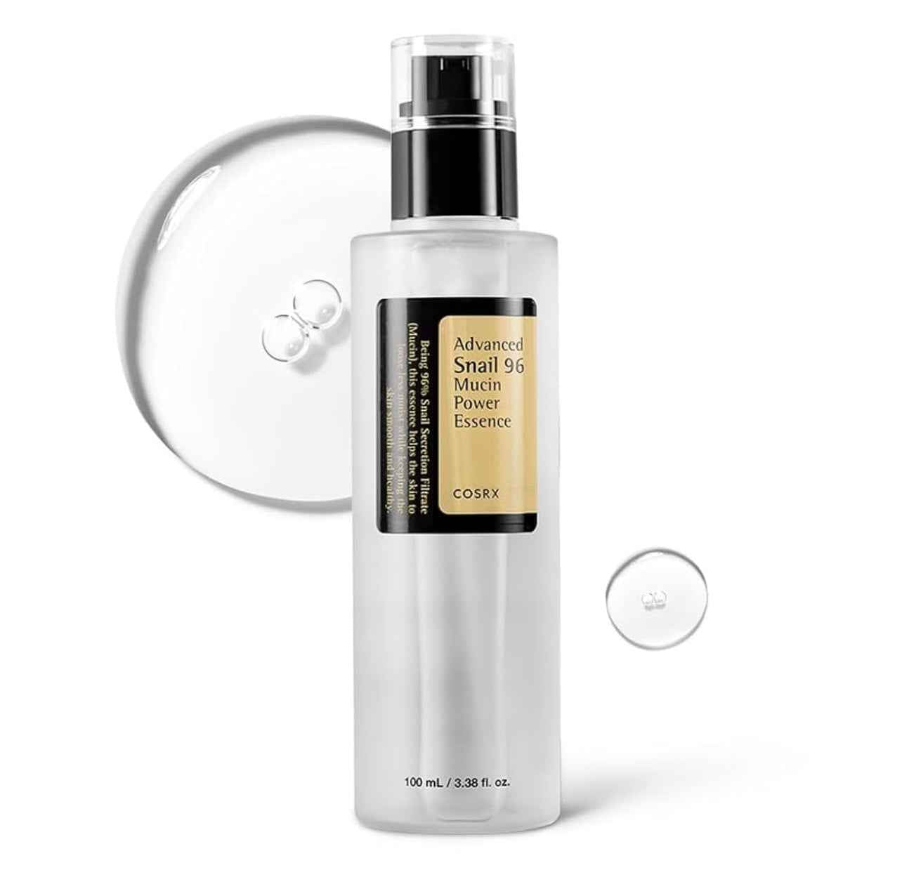 COSRX Advanced Snail 96 Mucin Power Essence – Essence Réparatrice & Hydratante (100 ml, Corée du Sud)