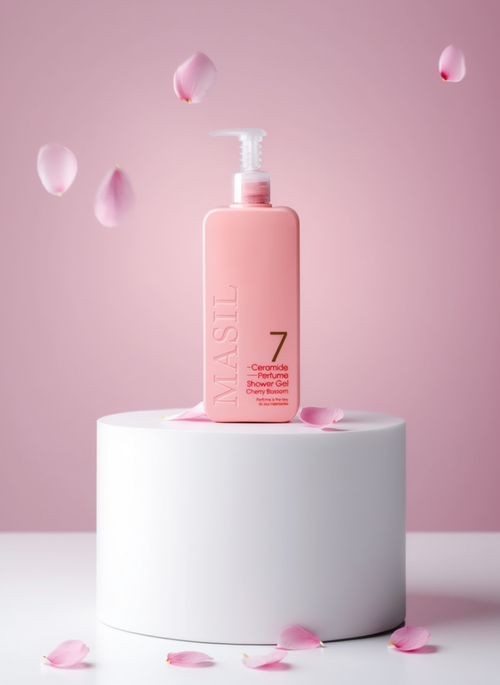 Masil – 7 Céramides  Gel douche parfumé, Fleur de cerisier