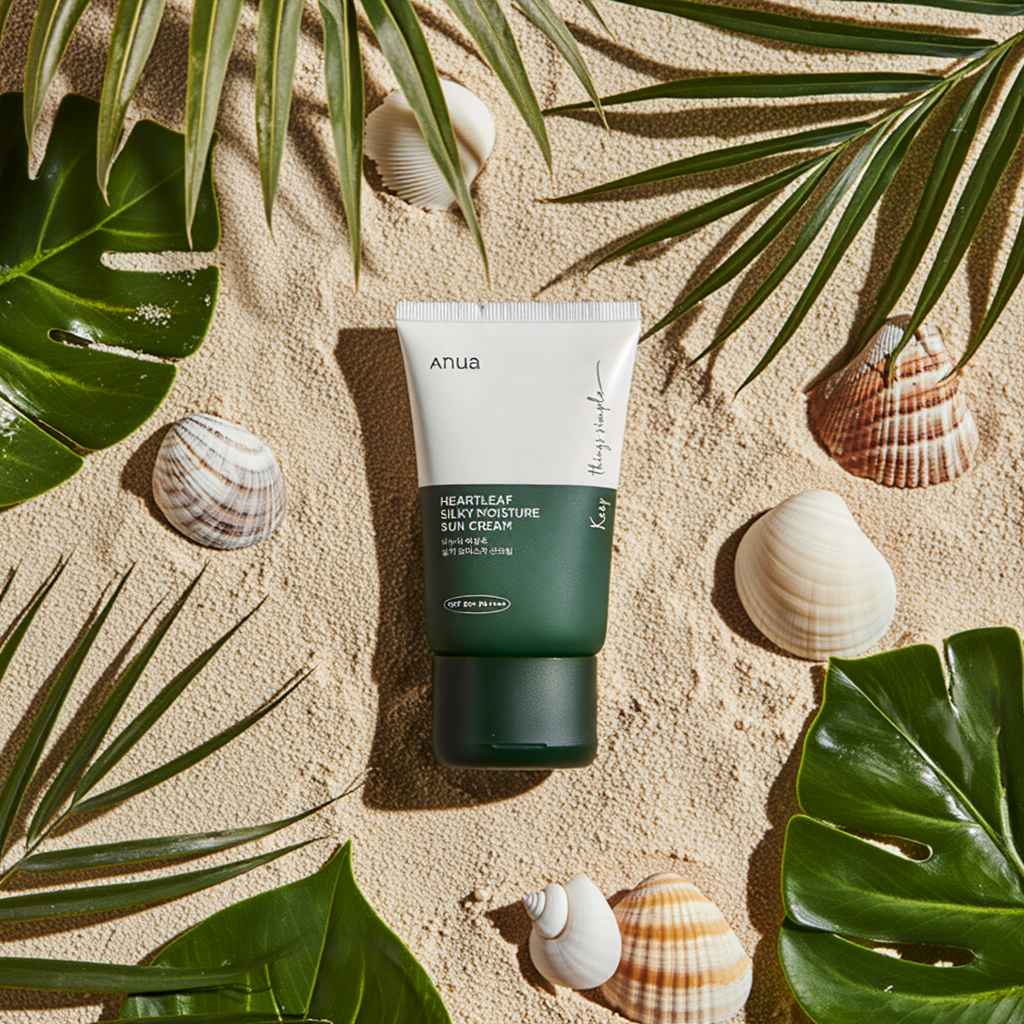 Anua Heartleaf Silky Moisture Sun Cream SPF50+ PA++++ SkinGlow